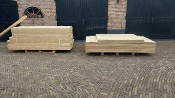 13 underlayment platen + 61 balken ( als nieuw ) beschikbaar voor biedingen