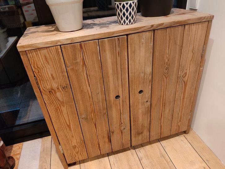 Houten Kast met Deuren - Landelijke Stijl - 30 mm kwaliteit, Huis en Inrichting, Kasten | Overige, Gebruikt, Ophalen