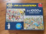 Jan van Haasteren puzzels 2x1000 Zeebanket & Taartentoernooi, Ophalen of Verzenden, Zo goed als nieuw