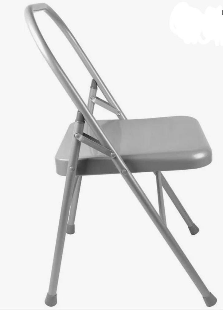 10 Yoga Stoelen - Ideaal voor Yoga Beoefening, Huis en Inrichting, Stoelen, Gebruikt, Vijf, Zes of meer stoelen, Metaal, Grijs