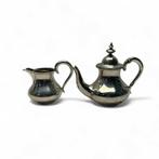 Zilveren theepot en melkkan, Meijer Amsterdam, Antiek en Kunst, Antiek | Goud en Zilver, Ophalen of Verzenden, Zilver