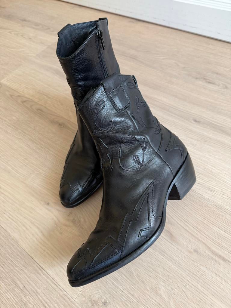 Summum leren enkellaarsjes maat 37, Kleding | Dames, Schoenen, Zwart, Lage of Enkellaarzen, Ophalen of Verzenden, Gedragen