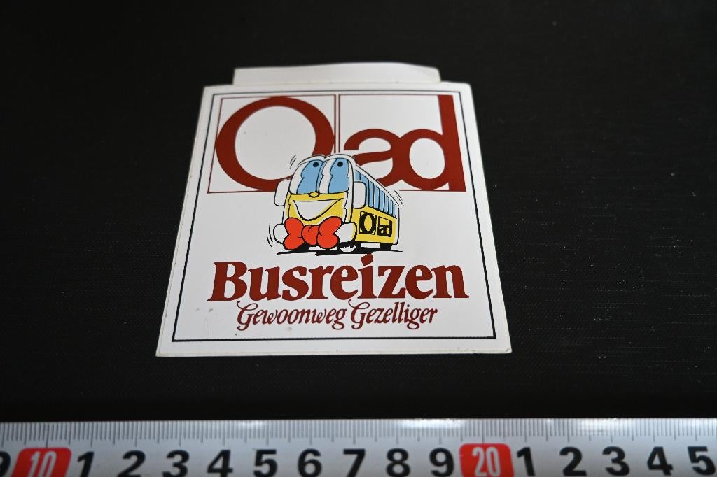 stickers OAD Busreizen gewoonweg gezelliger *, Verzamelen, Stickers, Zo goed als nieuw, Ophalen