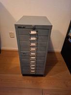 Bisley stalen ladekast ladeblok 10 lades multilade metaal, Ophalen, Minder dan 50 cm, Gebruikt, 5 laden of meer