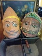 50%Korting antiek curiosa uit India Ornament olijfbak pilaar, Ophalen