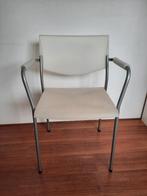 Ahrend kunststof stoel met leuning - wit, Huis en Inrichting, Stoelen, Ophalen, Kunststof, Gebruikt, Wit