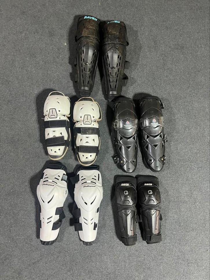 Diverse kniebeschermers, motorcross, crosskleding, Motoren, Kleding | Motorhelmen, Offroadhelm, Overige merken, Tweedehands, Ophalen of Verzenden