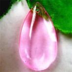 36x20x8mm Beautiful teardrop roze Crystal kettinghanger, Ophalen of Verzenden, Nieuw, Roze, Overige materialen