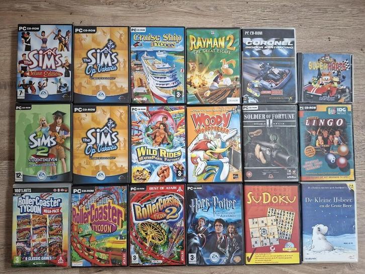 Verzameling PC Games - Klassiekers & Favorieten!, Spelcomputers en Games, Games | Pc, Gebruikt, 1 speler, Vanaf 3 jaar, Ophalen