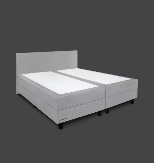Boxspring Jysk, Huis en Inrichting, Slaapkamer | Boxsprings, Gebruikt, 160 cm, 200 cm, Grijs, Ophalen