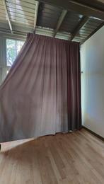 Luxe gevoerde gordijnen camel bruin, verduisterend., Bruin, 200 cm of meer, Ophalen of Verzenden, Zo goed als nieuw