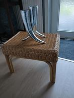 vaas van hoorns, zilverkleurig, Ophalen of Verzenden