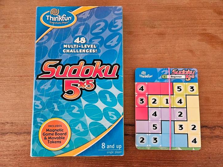 ThinkFun Sudoku 5x5 (Think Fun), Kinderen en Baby's, Speelgoed | Educatief en Creatief, Zo goed als nieuw, Ophalen of Verzenden