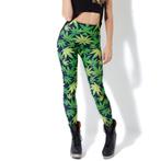Legging wietblaadjes XS cannabis broek carnaval groen wiet, Kleding | Dames, Leggings, Maillots en Panty's, Nieuw, Groen, Ophalen of Verzenden
