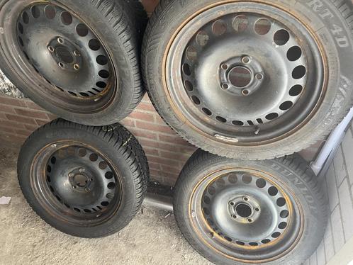 4x 205/55 R16 91H ET37 5x110 winterbanden Astra H, Auto-onderdelen, Banden en Velgen, Banden en Velgen, Winterbanden, 16 inch