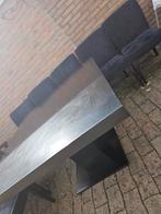 gratis ophalen eettafel + 8 stoelen en salontafel, Ophalen of Verzenden, Zo goed als nieuw