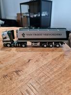 Van Triest Hoogeveen Scania met Kipper 1:50, Hobby en Vrije tijd, Modelauto's | 1:50, Verzenden, Bus of Vrachtwagen, Tekno