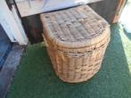Rieten mand, Ophalen of Verzenden, Zo goed als nieuw, Rechthoekig, Riet