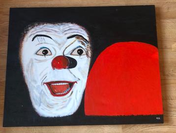 Groot schilderij Pennywise the clown 90x70 cm beschikbaar voor biedingen