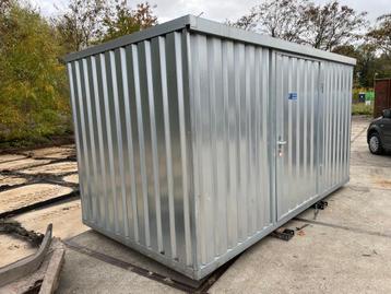 Materiaalcontainer, snelbouwcontainer, verzinkt, FLADAFI beschikbaar voor biedingen