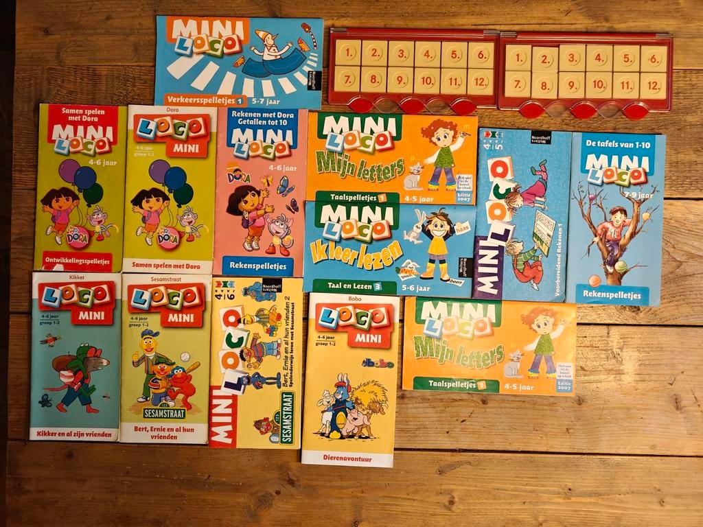 2 Mini Loco doosjes, met 13 Boekjes., Ophalen of Verzenden, Wolters Noordhoff., Wolters Noordhoff., Wolters Noordhoff.