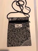 Batik tasje nek zwart wit rits nieuw voor op vakantie, Verzenden, Nieuw, Zwart