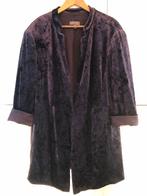 Paarse Ulla Popken Velvet Blazer - Maat 52, Kleding | Dames, Paars, Maat 46/48 (XL) of groter, Ophalen of Verzenden, Zo goed als nieuw