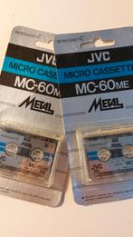 2x JVC MC-60ME Metal Micro Cassette (1982), Ophalen of Verzenden, 1 bandje, Nieuw in verpakking, Origineel