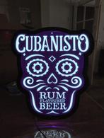 Cubanisto Lichtbak Nieuw  mancave bier reclame Halloween, Ophalen of Verzenden, Nieuw, Lichtbak of (neon) lamp