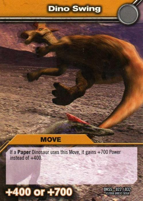 Dinosaur King verzamelkaart: Dino Swing., Hobby en Vrije tijd, Verzamelkaartspellen | Overige, Zo goed als nieuw, Losse kaart