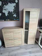 Kast, Ophalen, Met deur(en), 100 tot 150 cm, Glas