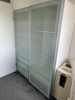 Ikea slaapkamer schuifdeurkast (150x60x201 cm), Glas, Met hangruimte, 50 tot 75 cm, Zo goed als nieuw