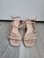 Elegante Beige Sandalen met Hak | Maat 38, Verzenden, Beige, Sandalen of Muiltjes, Zo goed als nieuw