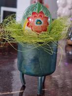 Daan Kromhout decoratief metalen bloempotje - pasen - kerst, Ophalen