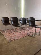 Zeldzame Set van 17 Pagholz Stoelen – Friso Kramer, 1960s, Ophalen, Gebruikt, Bruin, Metaal
