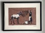 BANKSY : lithografie met certificaat, Ophalen of Verzenden