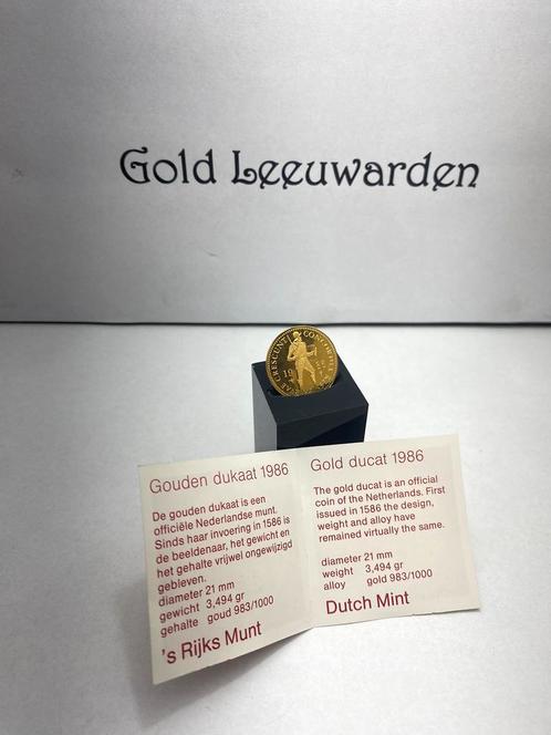 Gouden dukaat 1986 23,6karaat gouden munt voor spot!, Postzegels en Munten, Edelmetalen en Baren, Goud, Ophalen of Verzenden
