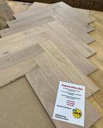 Whitewash eiken lamelparket visgraat! Leuke partij, Parket, 75 m² of meer, Nieuw, Ophalen of Verzenden