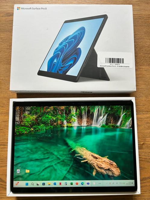 Microsoft Surface Pro 8, I7/16/256, Keyboard + Slim Pen, Computers en Software, Android Tablets, Zo goed als nieuw, Wi-Fi, 13 inch of meer