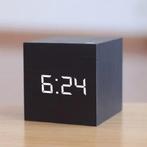 Vierkante Digitale LED Wekker – Houten Retro Design, Witgoed en Apparatuur, Wekkers, Ophalen of Verzenden, Nieuw