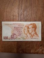 België – 50 Frank 1966, Koning Boudewijn & Koningin Fabiola, Ophalen of Verzenden, Los biljet