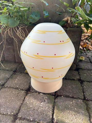 Vintage Niko plafondlamp jaren 50 opaalglas beschikbaar voor biedingen