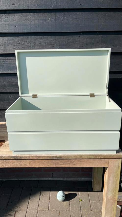 Speelgoed- / opbergkist te koop grijs-groen 70 liter, Huis en Inrichting, Woonaccessoires | Kisten, Minder dan 50 cm, Minder dan 50 cm
