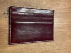 Leren pasjes mapje donkerrood, Ophalen of Verzenden, Zo goed als nieuw, Zwart
