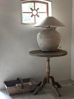 Landelijke wijntafel * rond bijzettafeltje * Huisje Sfeer, Rond, Nieuw, Ophalen of Verzenden, Landelijk