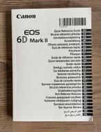 Meertalen gebruiksaanwijzing Canon EOS 6DII, Boeken, Ophalen of Verzenden, Zo goed als nieuw