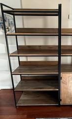 Plankenkast / wood shelf mangohout, Ophalen, Met plank(en), 50 tot 100 cm, Zo goed als nieuw