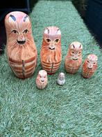 Matroesjka poes/kat 6 delig vintage, Ophalen of Verzenden, Gebruikt