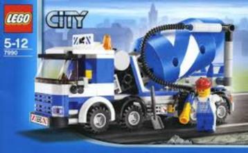 Lego city betonwagen 7990 betonmixer beschikbaar voor biedingen