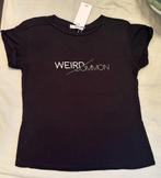 Mango zwarte tricot t-shirt Weird/Common maat S, Mango, Zwart, Nieuw, Ophalen of Verzenden